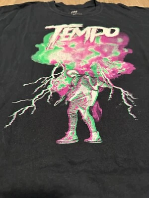 Tempo Rapper Concert Tour 2016 Black Cotton T Shirt Size XL Double Sided - Image 1 of 4