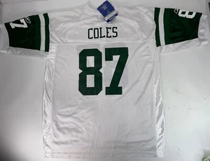 New York Jets Laveranues Coles #87 Reebok Jersey NY NFL Football Mens Size XL - Picture 1 of 6