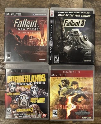 Fallout New Vegas Ultimate Fallout 3 GOTY Borderlands Triple Resident Evil 5 Gol - Bild 1 von 4