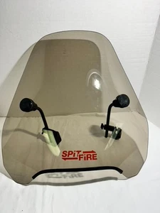 Windshield Splitstreamer Spitfire S-06 Tinted Acrylic Clamp On Handlebars - Picture 1 of 11