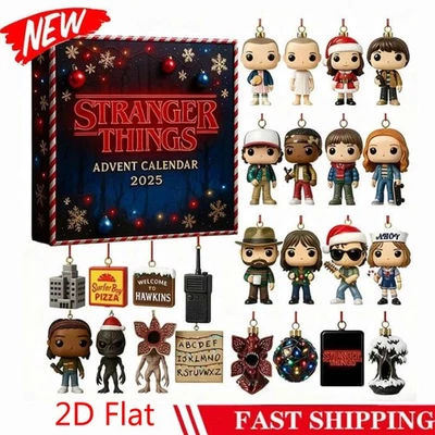 2D Flat StrangeThings Advent Calendar 2025 Christmas Arrival Calendar Blind Box - Image 1 of 4