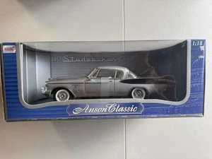 Anton Classic 1:18 Diecast 1957 Studebaker Golden Hawk NIB Silver - Picture 1 of 11