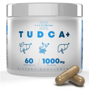 TUDCA+ 1000mg Bile Salt Supplement for Liver Support, Detoxification, Digesti... - Picture 1 of 3