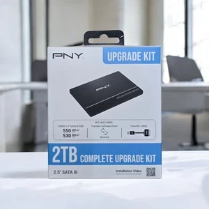 PNY 2TB CS900 2.5” Solid State SSD Upgrade Kit w/ Transfer Cable And Software 🔥 - Picture 1 of 1