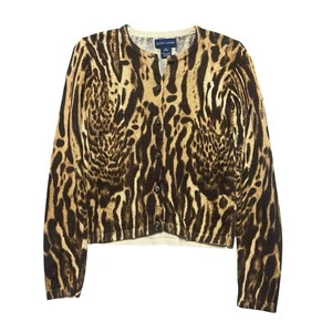 Ralph Lauren Girls Tiger Cardigan Size Medium 8-10 - Picture 1 of 7
