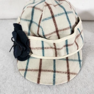 Stormy Kromer Wolle Wintergrün Mütze Blütenblatt Drücker Kappe Größe 7 1/8 Hergestellt in den USA - Bild 1 von 5