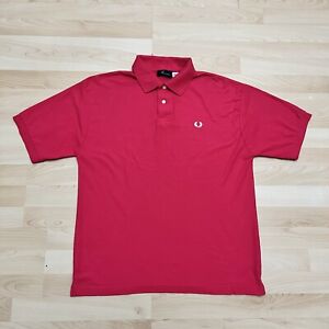 Fred Perry Polo Shirt Men’s XL Red Short Sleeve Casual Golfer