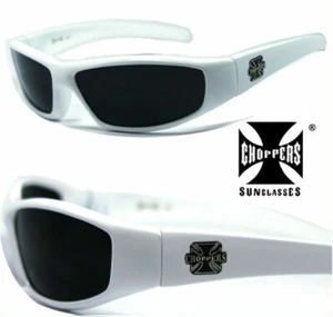 Mens Choppers Outdoors Bikers Sports Motocycle Sunglasses Super Dark Lens - Picture 1 of 6