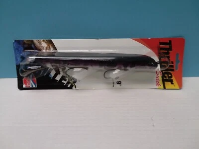 9 inch SUICK THRILLER MUSKY / MUSKIE LURE JERKBAIT - Purple & Silver - NOC - Image 1 of 3