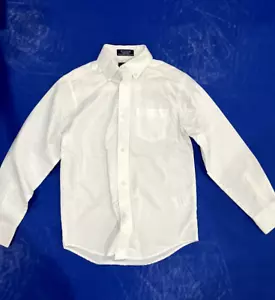 IZOD White Long Sleeve Dress Shirt - Size 10 - Picture 1 of 3