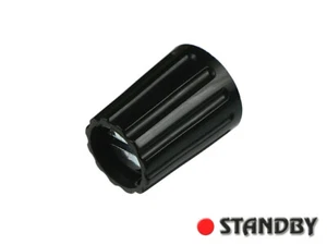 2pcs Classic collet knob ø 10 mm glossy black, ELMA 020-2220 Shaft 1/8"(3,175mm) - Imagen 1 de 3