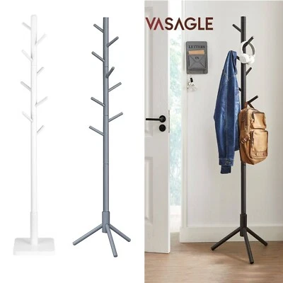 Garderobenständer Kleiderständer Massivholz freistehend Baumform 8 Haken VASAGLE - Bild 1 von 4