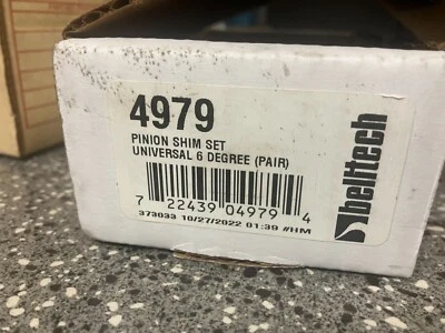 Juego de Cuñas Piñón Eje 6 Grados Belltech Universal Nuevo en Caja Foto 1 de 4