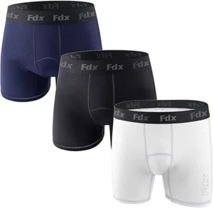 3er Pack Herren Kompressions Boxershorts Sport Slips Hautenge Passform Gym Pants UK - Bild 1 von 10