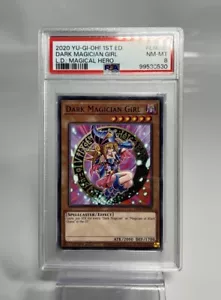 YuGiOh! Dark Magician Girl LED6-EN000 - PSA 8 - Picture 1 of 2