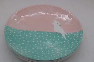 Zak Designs Cockatoo Summer Melamine Plates-Set of 4 - Picture 1 of 8