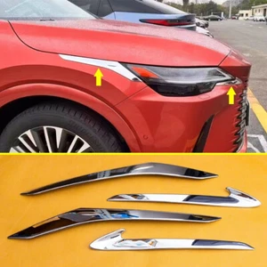 Chrome Headlamp Eyebrow Cover Trim Decor For Lexus RX350 350h 450h 500h 2023-25 - Picture 1 of 9