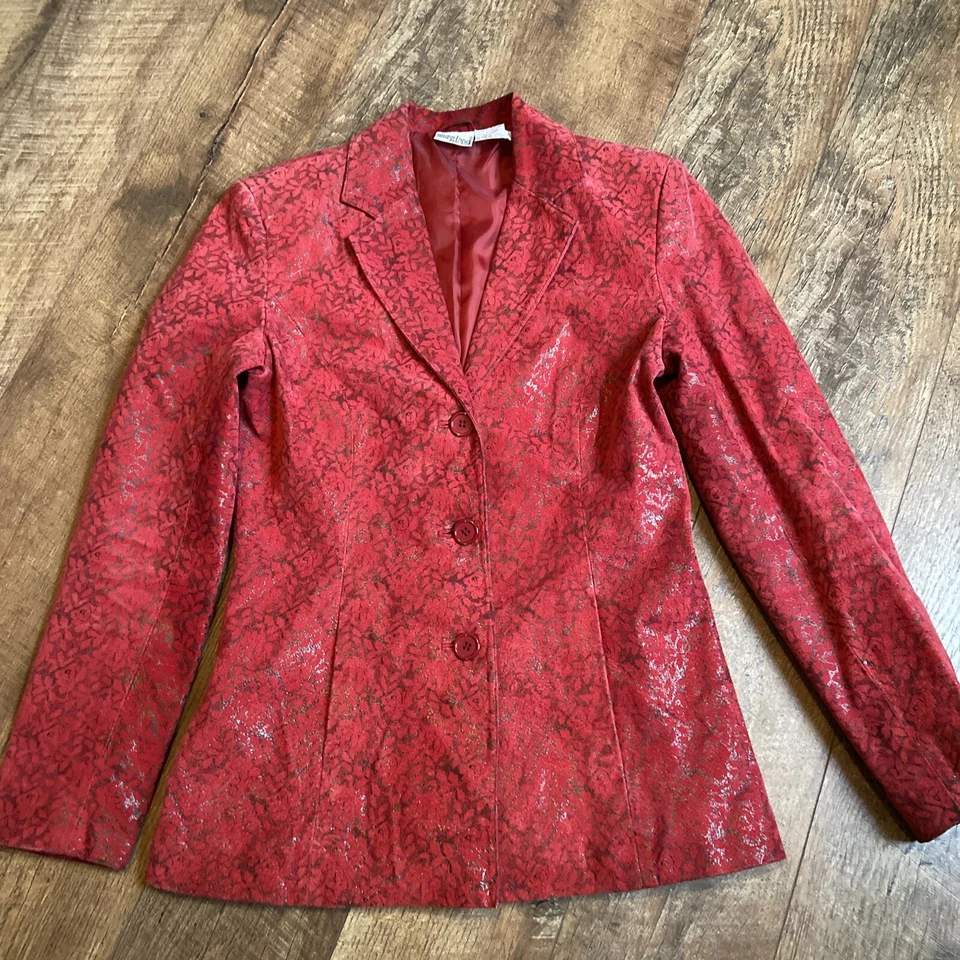 De colección Newport News | Almohadillas de hombro con estampado de encaje negro de gamuza para mujer 6 Foto 1 de 4