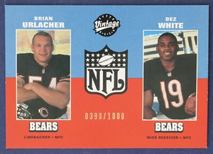 2000 Upper Deck Vintage Previews #20 B.Urlacher/D.White Brian #d NMMT to MINT - Picture 1 of 2