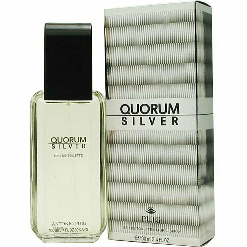 Antonio Puig Quorum Silver 3.4oz Men's Eau de Toilette