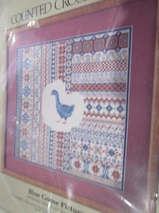 Blue Goose Picture Counted Cross Stitch Kit #50144 (Something Special, 1984) - Picture 1 of 3