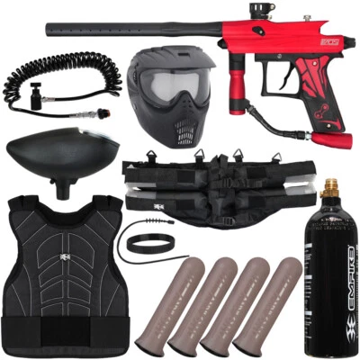 NUEVO Kit de paquete de pistola de paintball Azodin Kaos 3 Light Gunner - rojo polvo Foto 1 de 4