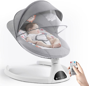 Baby Swing for Infants, Electric Portable Baby Swing for Newborn, Bluetooth Touc
