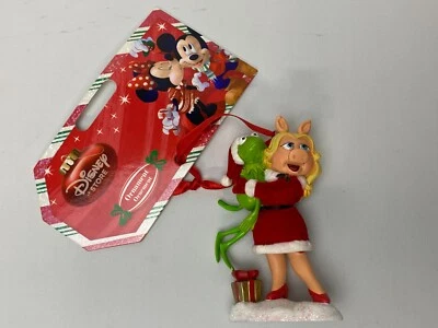 RARO Cuaderno de bocetos de la tienda Disney MUPPETS MISS PIGGY & KERMIT adorno de Navidad NUEVO Foto 1 de 4
