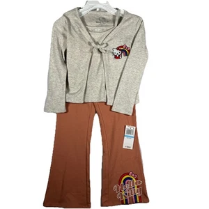 Hello Kitty Girls Size 5 Long Sleeve Cardigan Tank Top and Leggings set msrp $62 - Picture 1 of 7