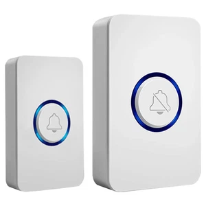 Wireless Doorbell Household Cordless Doorbell w/Receiver Classroom Door Bell Kit - Picture 1 of 15