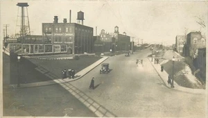 C1910 Detroit Michigan Sterling & Skinner Building autos RPPC postal 25-6250 - Imagen 1 de 2