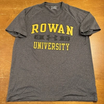 Rowan Profs Shirt Mens Medium Gray Short Sleeve Heat Gear Under Armour - Image 1 of 4