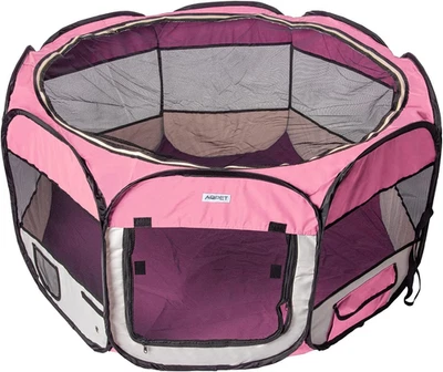 Box per Animali Cani E Gatti Cuccioli Recinto Pieghevole Tessuto Impermeabile (R - Immagine 1 di 4