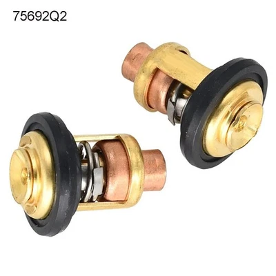 2Pcs Thermostat Kit 75692Q2 75692T For Mercury For Marine 143F Degree 135-150HP - Image 1 of 4