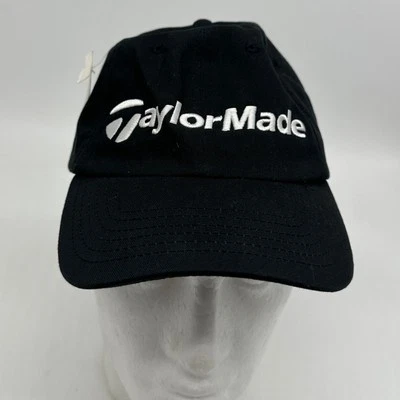 Taylor Made Mens Performance Hat OSFA Black Adjustable Golf Cap Embroidered NEW - Image 1 of 4