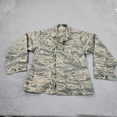 Chaqueta Militar BDU Para Hombres 42S Corta Tigre Rayas Camuflada Verde Bolsillos Manga Larga Foto 1 de 4