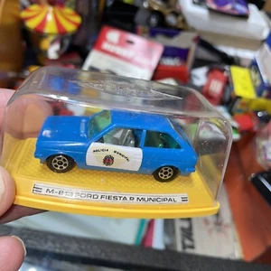 pilen M-813 ford fiesta P municipal police car with case box rare spain Diecast - Picture 1 of 5