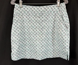 Nuevo con etiquetas Skort Vineyard Vines 17" Estampado Hoja Pequeña, Color Caicos, Talla 2 - Imagen 1 de 14