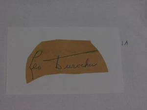 Leo Durocher Autographed Cut on Index Card - Picture 1 of 2