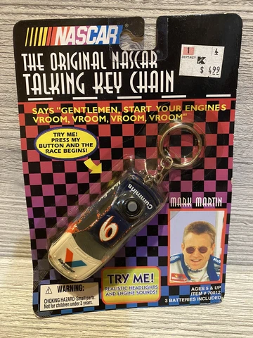 (1998) Nascar Talking Keychain Mark Martin's #6 Valvoline Ford Taurus (No sound) Cover