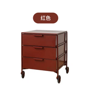 Color dopamine mobile storage cabinet household cream wind cart locker bedside - Picture 1 of 19