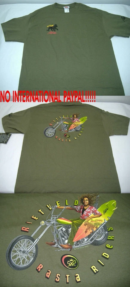 Nueva Camiseta Para Hombres Rara Rick RIETVELD EE. UU. XL Rasta Rider Oliva Últimas Unidades Rastaman Foto 1 de 1