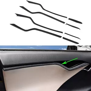 OBL Car Inner Door Trim Cover Interior Moldings Trims for Tesla Model S 2016-... - Bild 1 von 6