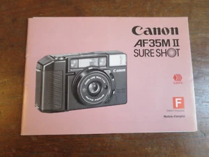 notice pour Canon AF35M II SURE SHOT - Photo 1 sur 4
