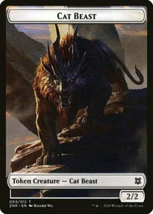 Magic The Gathering MTG CAT BEAST TOKEN Zendikar Rising NM Near Mint - Bild 1 von 1