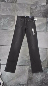 NWT GAP DENIM WOMENS JEANS CLASSIC STRAIGHT BLACK 26 - Picture 1 of 1