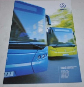 Gama de modelos LAZ 2004 Lviv planta de autobuses folleto ruso folleto - Imagen 1 de 11