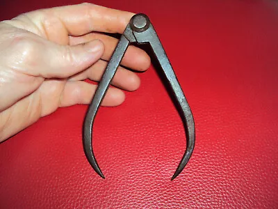 compas ancien metier charpentien menuisier outil objet collection mesure ... - Photo 1/4