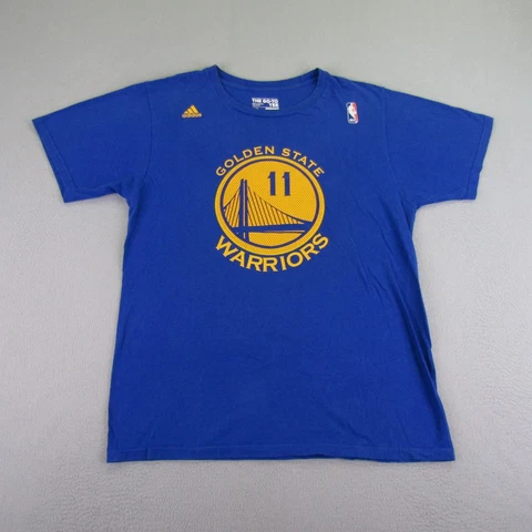 Golden State Warriors Shirt Large Blue Adidas Short Sleeve Klay Thompson Tee ^ Cover