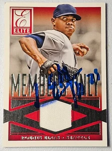 2015 Panini Elite Members Only #24 Roenis Elias Relic RC Auto NM - Picture 1 of 2